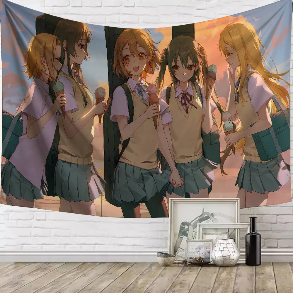 Cute Hot Girl Fashion Anime KKONS Tapestry Living Room Bedroom Gamer Room Decoration Large Luxury Tapestry