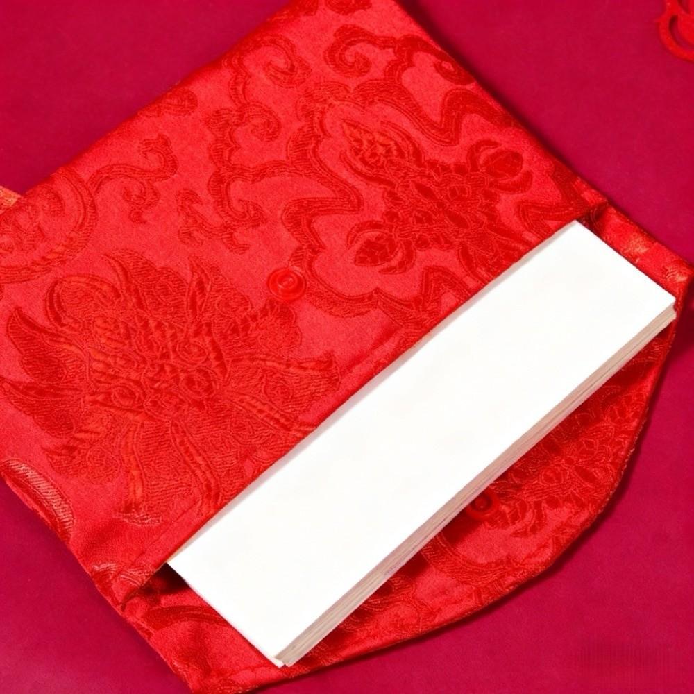 Embroidery Wedding Hongbao Blessing Words Red Pockets Brocade Red Envelop Spring Festival