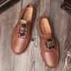 Novos sapatos masculinos de couro confortáveis, antiderrapantes, sola macia, casuais, para escritório, negócios, caminhada, montanhismo, viagem, calçados esportivos