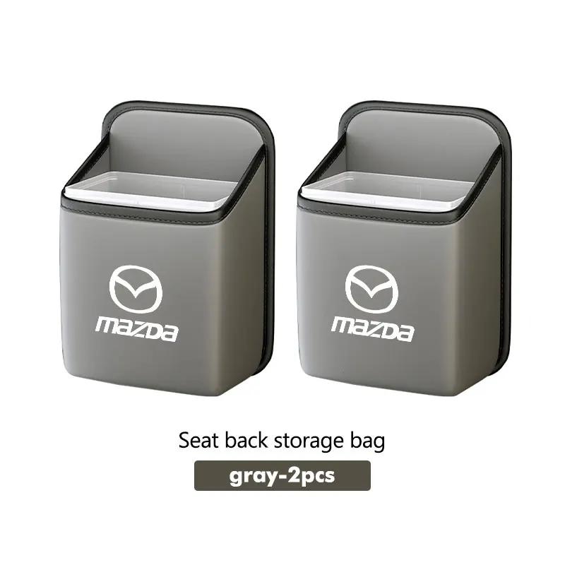 2025 Het Bilbarnstolsrygg Hängande Förvaringslåda Inbyggd Hink Diverseväska För Mazda 6 3 CX5 5 2 323 CX7 Demio Atenza Axela MX30 CX30