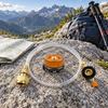 Gas Canister Refill Hose with 360 Deg Swivel Adapter, Stainless Steel Braided, EN417 Compatible for Outdoor Camping