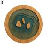 Żywica epoksydowa Przezroczysta bambusowa podkładka izolacyjna Landscape Coaster Cup Holder Mat