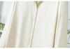 Women's Mulberry Silk White Satin Shirt - Long-Sleeved, Loose Fit, Elegant Commute Top