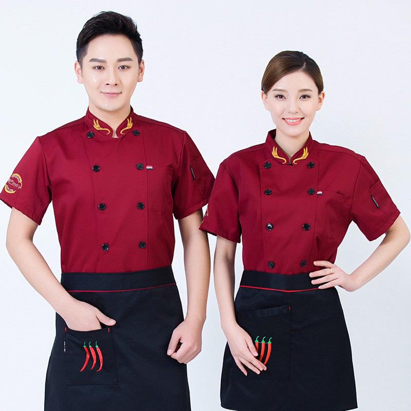 Men's Summer/Winter Chef Uniform: Short & Long-Sleeved Options for Hotel, Restaurant, Canteen, and Bakery.