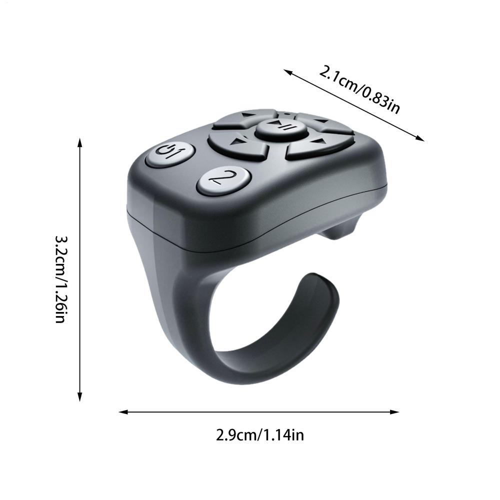 Scrolling Ring Smart Ring Page Turner Camera Shutter Smart Ring Camera Video Recording Remote Wireless E-Reader Controller