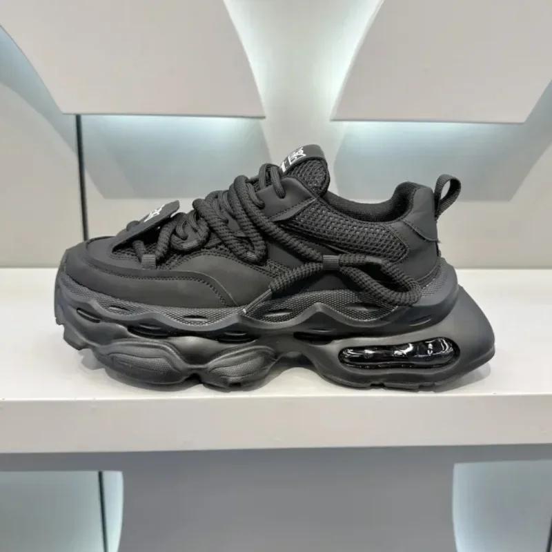 Men's Chunky Sneakers Original Brand Casual Shoes Air Cushion Sport Running Shoe Breathable Tennis Shoes Platform Shoes for Men