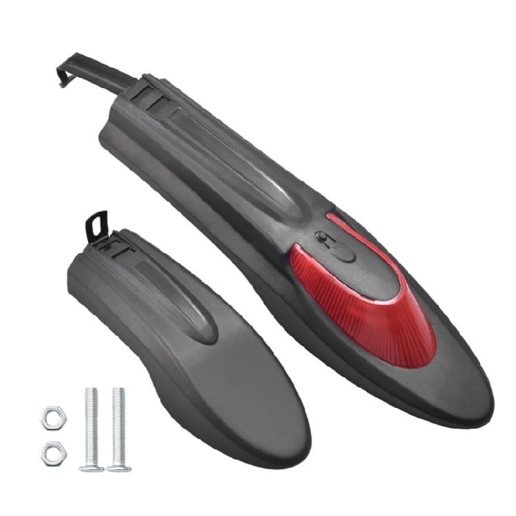 

Light Weight Mudguard with Taillight Adjustable Mountain Bike Mudguard Mud Guard Hard Shell Mudguard Bike Part 18 inches