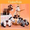 Cute Cartoon White Gray Brown Horse Plush Toy Keychain Pendant For Girls Backpack Or Car Decoration