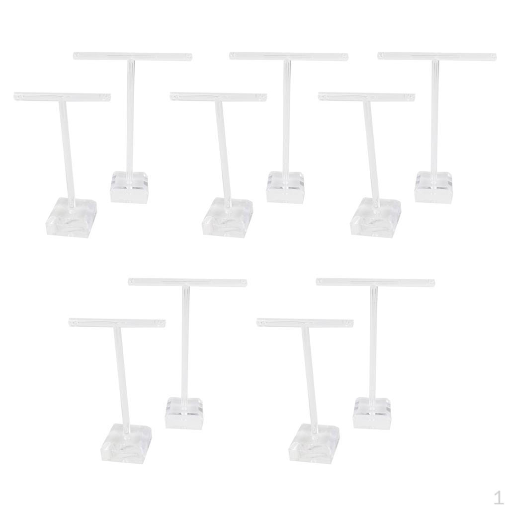 

10x Подставка-полка для серег Акриловая витрина Держатель для ювелирных изделий