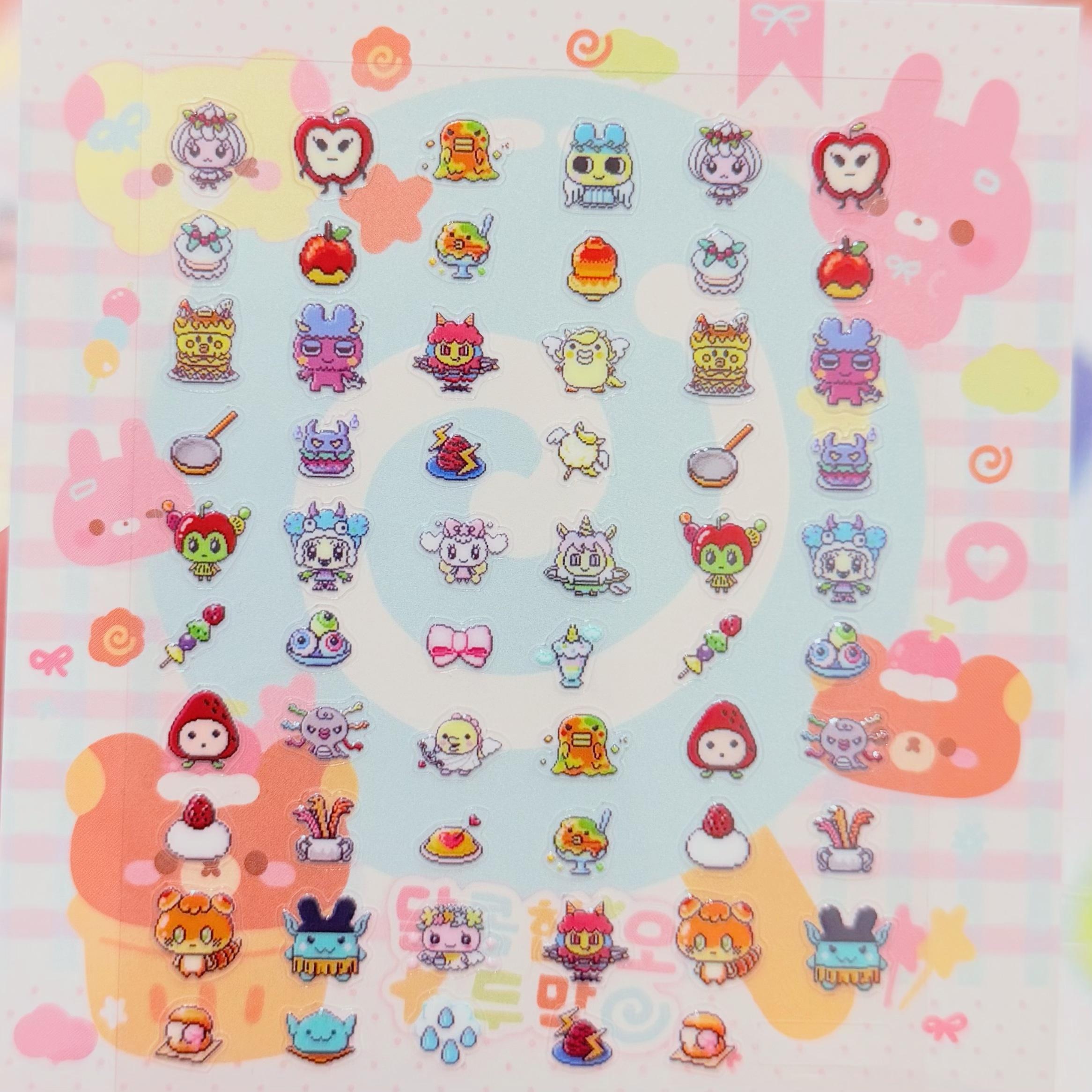 Uni Stickers Character Stickers Angel, Devil Carnival Fairy Tale World Dlc Character Dessert Stickers Cute Gifts
