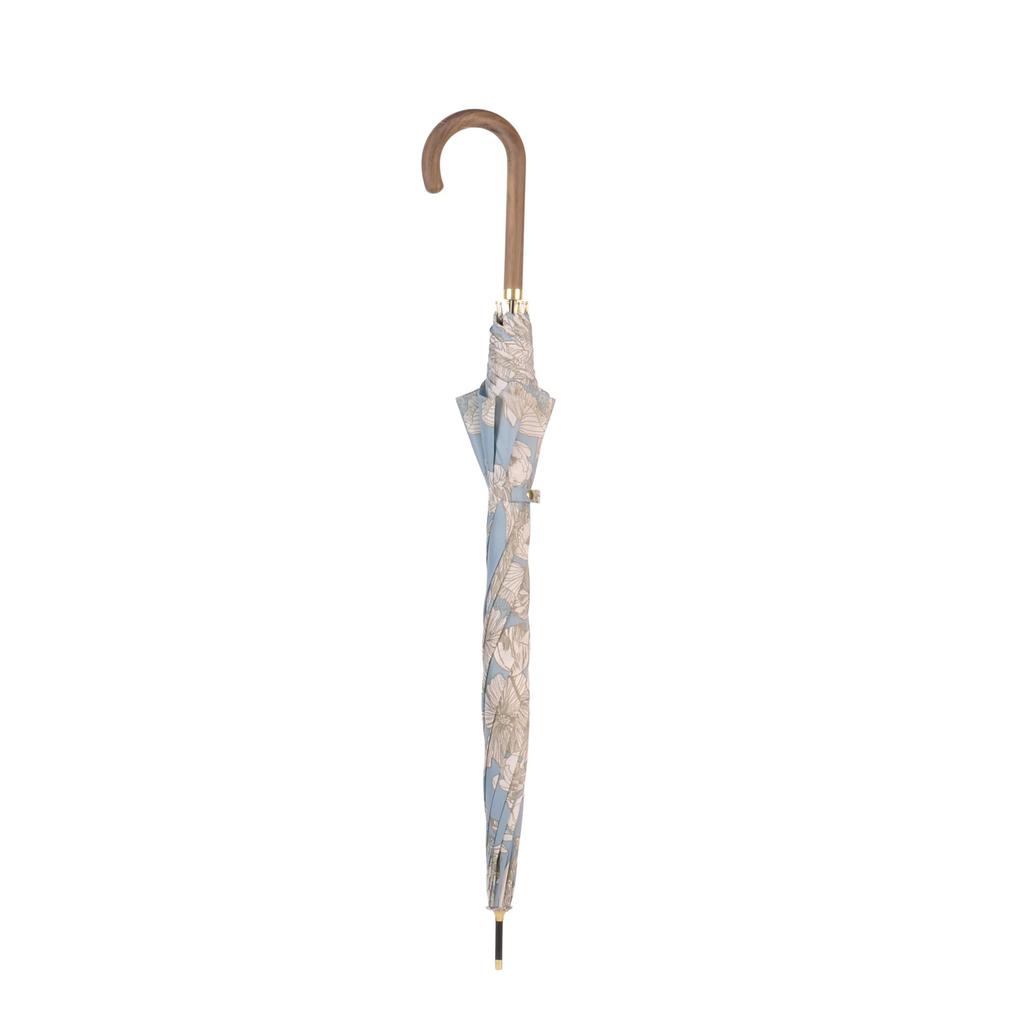 Pluvia Long Feminine Flower 58cm Women's Umbrella, Design, Gray,