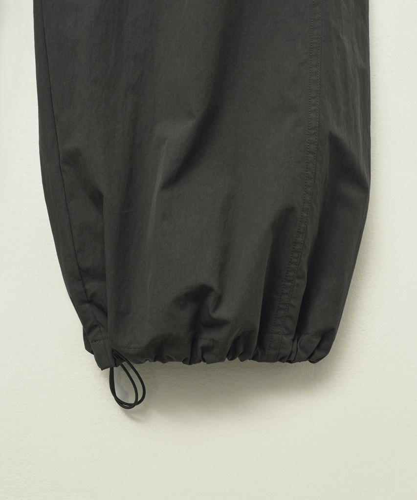 Seteo Curved Parachute Pants Charcoal