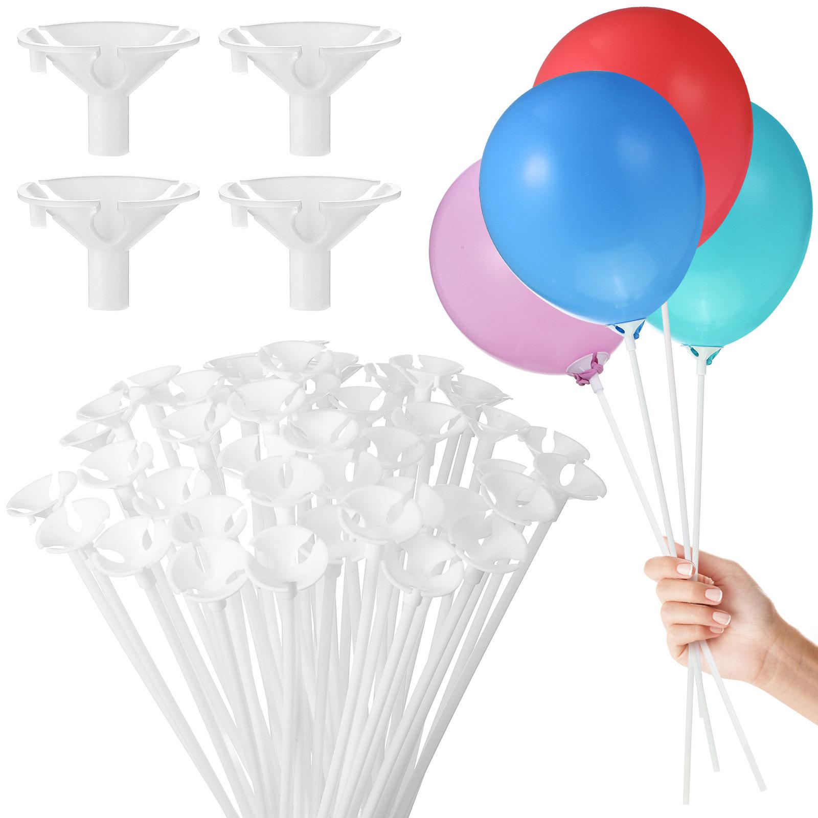 

50Pcs Balloon Holder Sticks with Cups Plastic Balloon Stick Holders for Birthday Wedding Party Christmas Valentine s Day 32X3X3 cm