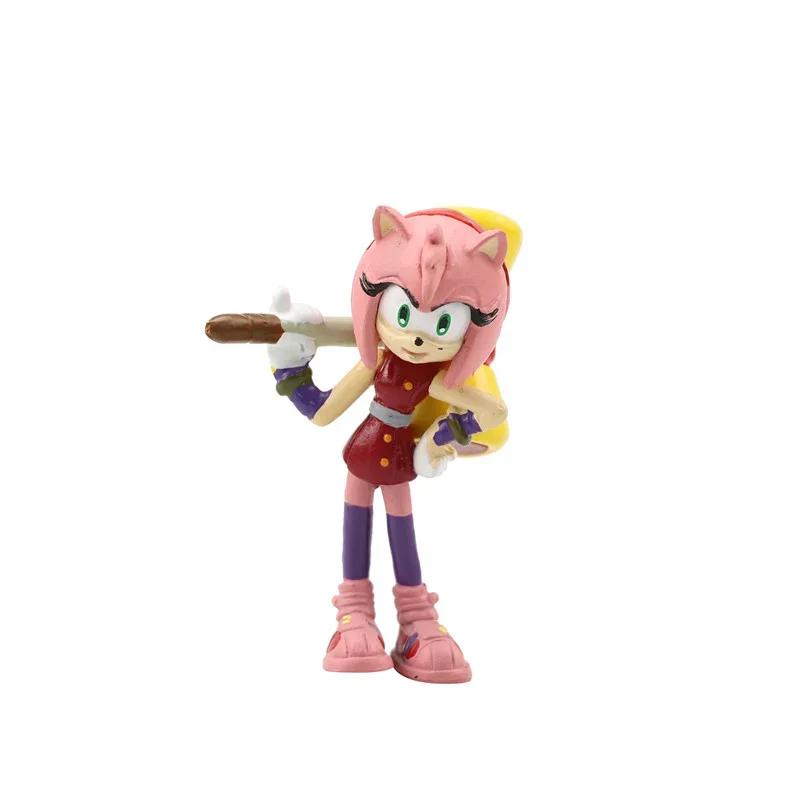 Sonic The 6Pieceset Doll Anime Figure Toys 4St Generation Boom Rare Dr Eggman Shadow Pvc Toy For Children Characters Gift 4-7Cm
