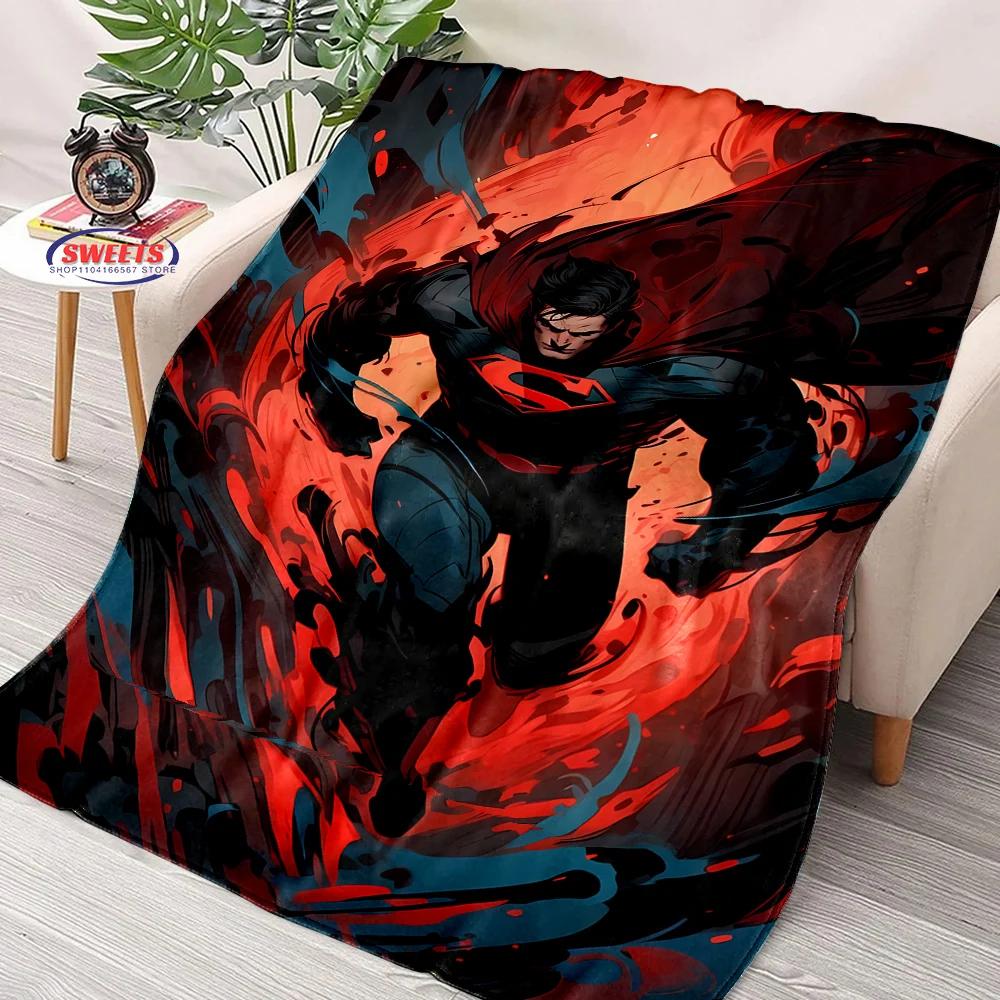 Comfortable and Soft Superman Blanket, Add Beauty To The Home, All Seasons, Home Office Can Be Used, Nap Camping Flannel Blanket