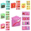 Baby English Palm 3d Cloth Book Newborn Soft Book Early Education Baby Cloth Book