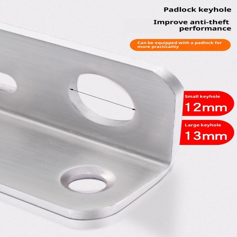 Neuer Verdickter Diebstahlsicherer Türschlossriegel Edelstahl Sicherheits-Türriegel Vorhängeschloss Schrank Hängebolzen Heim Möbelbeschläge