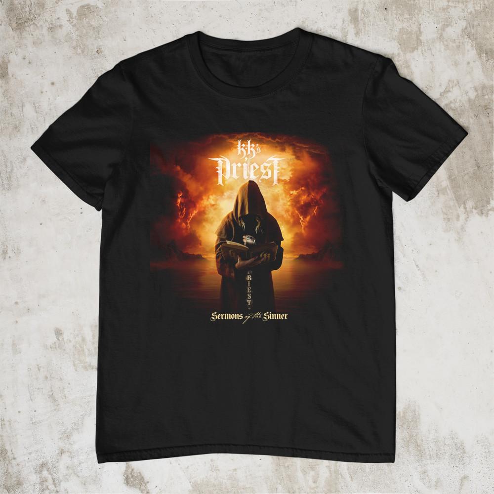 NEW KK s Priest Sermons of the Sinner Short Sleeve Black All Size Shirt OM25 Unisex T-Shirt XXXXL