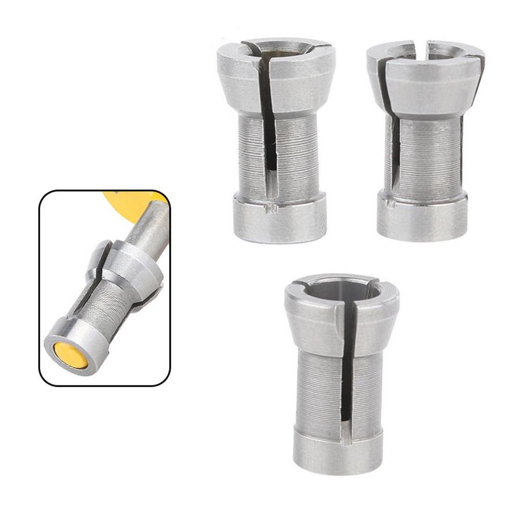 3pcs Alloy Steel Collet Chuck Rod Extensions for Router Bits Designed for Molding Machines with 6 6 35 8mm Bit Compatibility