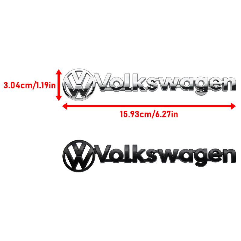 Volkswagen Rear Trunk Badge Emblem Sticker for VW Polo Golf Touareg Logo Touran T5 4 6 B6 Passat R Line Auto Styling Accessories Zl3
