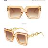 Large Frame Chain Sunglasses Women's New Square Fashion Trend Glasses