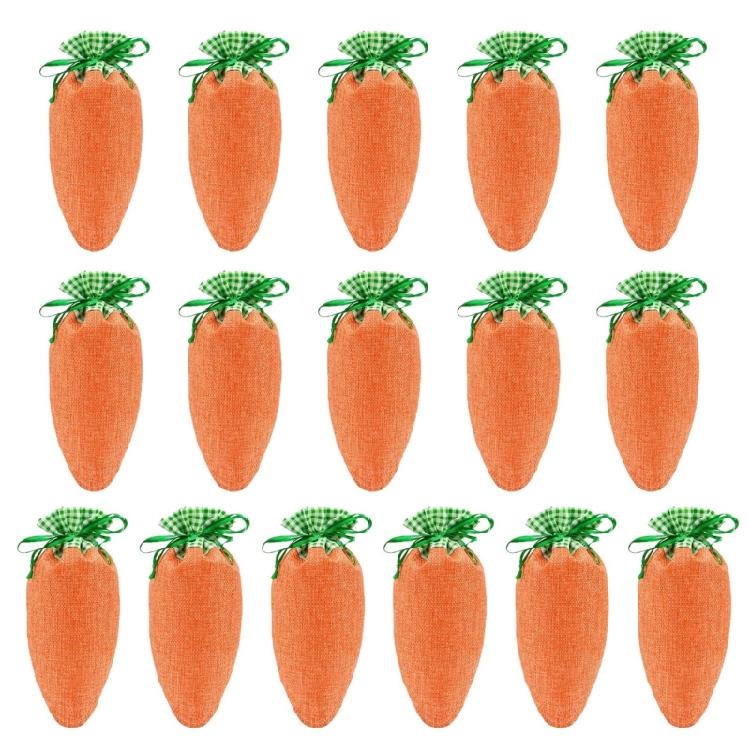 

Pack Of 16 High Quality Drawstring Bags With Carrot Pattern Gift Wrapping Bag For Festival Decors And Practical Storage 1