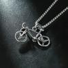 New Hot Selling Fashion Mens Necklace Bicycle Sports Personality Student Handsome Pendant Fashion Sweatshirt Chain