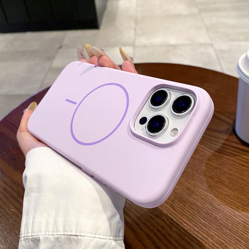 Luxury Original Liquid Silicone Case for iPhone 16 15 14 13 12 11 Pro Max Plus For Magsafe Magnetic Wireless Charge Soft Cover