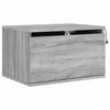Table de chevet murale - Maison Exclusive - LED RVB - Sonoma gris - Montage mural