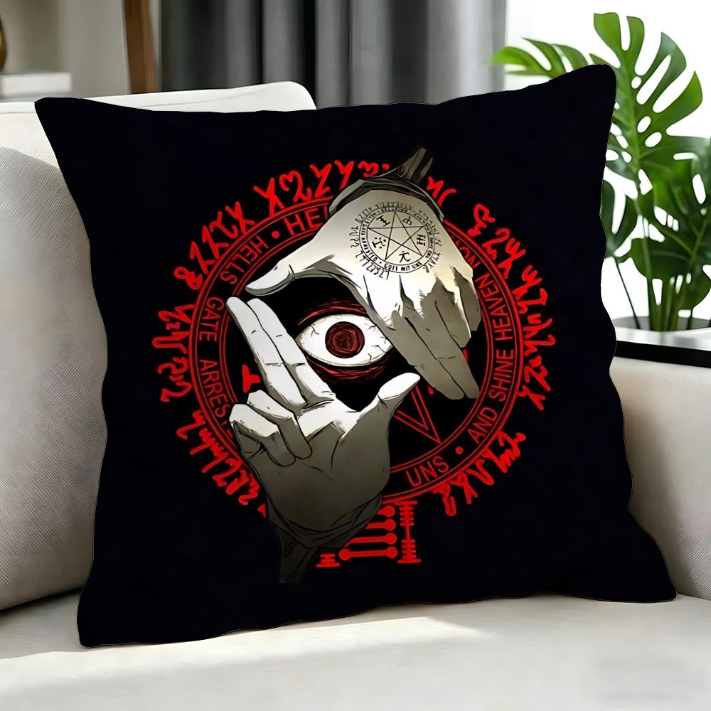 anime Hellsing Cushion Cover Cushion Cover Set Pcs x x x Pillowcase Decorative Sofa Home Decor