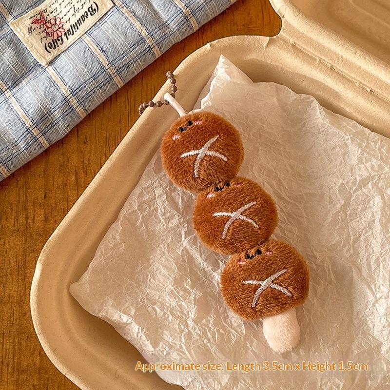 Cute Cartoon Kanto Cooking Doll Pendant Keychain Kawaii Simulation Food Filled Doll Backpack Decoration Pendant Accessories Gift