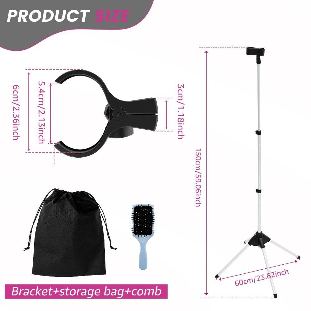 Adjustable Height Vertical Hair Dryer Holder Telescopic Universal Hairdryer Storage Rack Pet