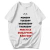 Men T Shirt Race Week Funny Gifts Idea Y2K Graphic Oneck Unisex Clothes T Shirts