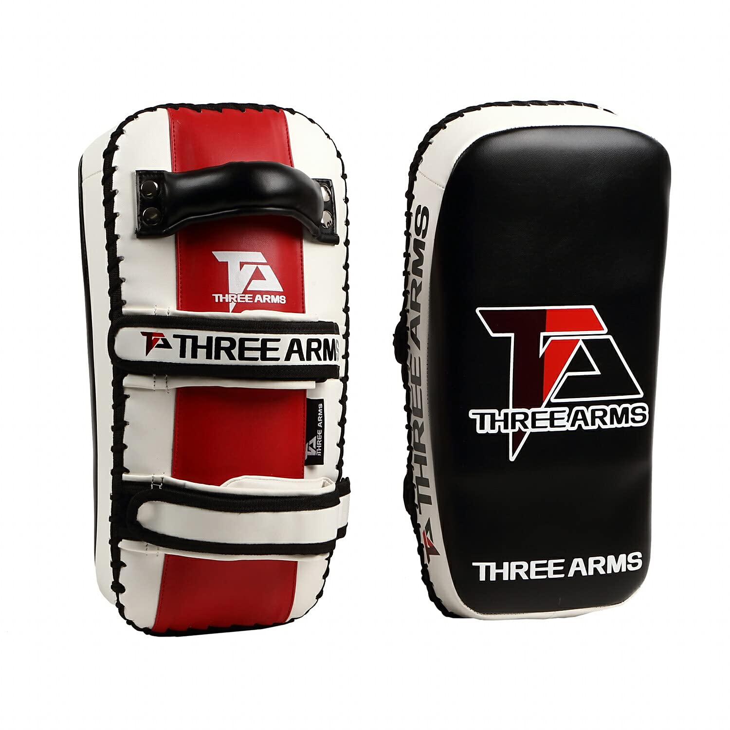 

THREE ARMS PRO CURVE Kick Set of 2 Size Fits Thickened and Reinforced for Advanced Practice Striking Kicking Three Arms Mitts, (One All/Adults),