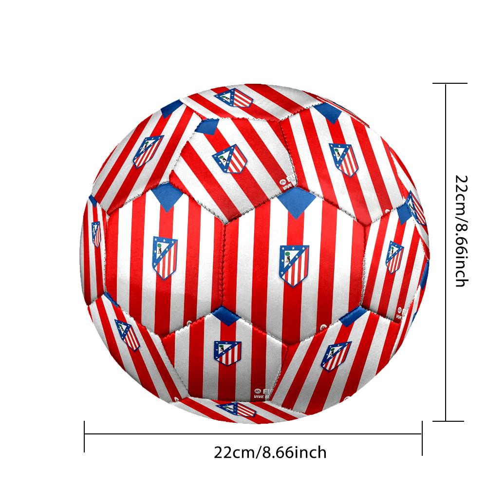 Atlético De Madrid teamIndoor Soccer Ball Colorful All Ages Machine Stitched PVC Competition Ready Durable High-Bounce
