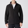 Men's Solid Color Zipper Pocket Work Jacket Men's Casual Lambskin Fleece Jacket