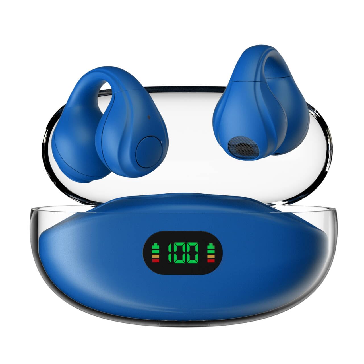 

Bluetooth Wireless Earphones with Bluetooth Noise Sound Automatic Sound Leakage Button IPX7 Suitable for Technical Standards Compliance Blue синій