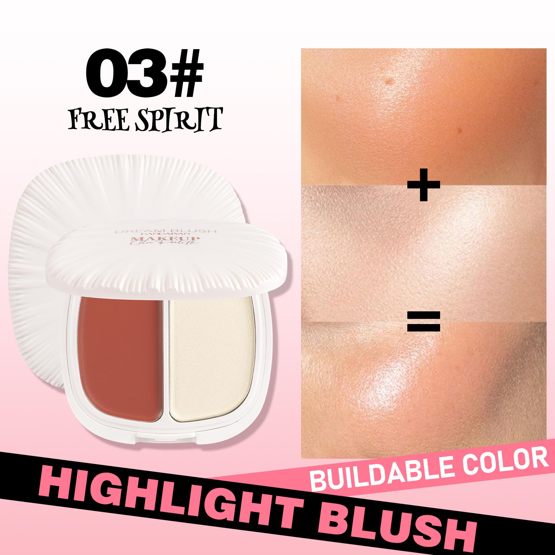 

HANDAIYAN Red Series Blush & Highlighter Duo - 6 Color Set