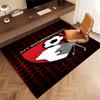 1 Stück Fußballverein Logo Druck Teppich - Weich, Waschbar, Rutschfest, Innenmatte, Wohnzimmer, Home Office Dekorativer Teppich, Büro Dekorativ