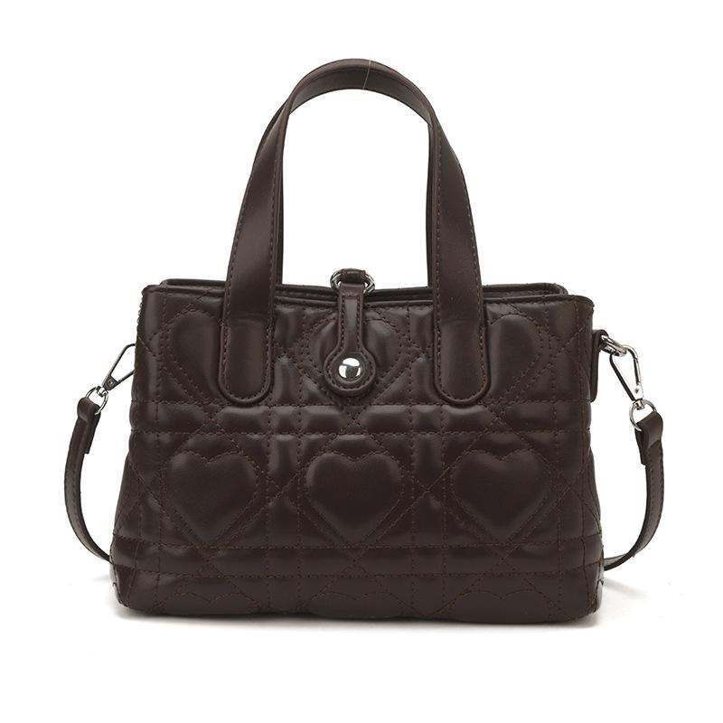 Temperament New Fashionable Love Embroidered Thread Feeling Western Style One Shoulder Handheld Autumn Underarm Bag