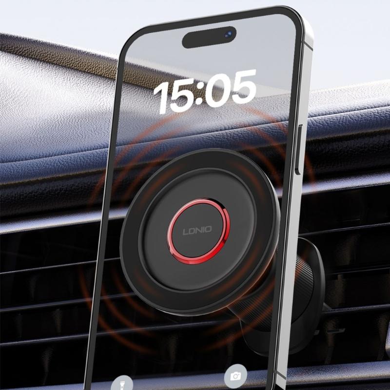 Magnetic Car Phone Holder Stand Air Vent Magnet SUV Mount Navigation Mobile Phone Support Bracket for Phone 15 14 13 12