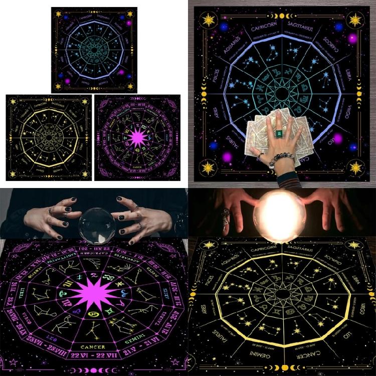 23x23In Board Game Card Magician Daily Pad Tarot Tablecloth Rune Divination Altar Tarot Patch Table Cover Table Cloth