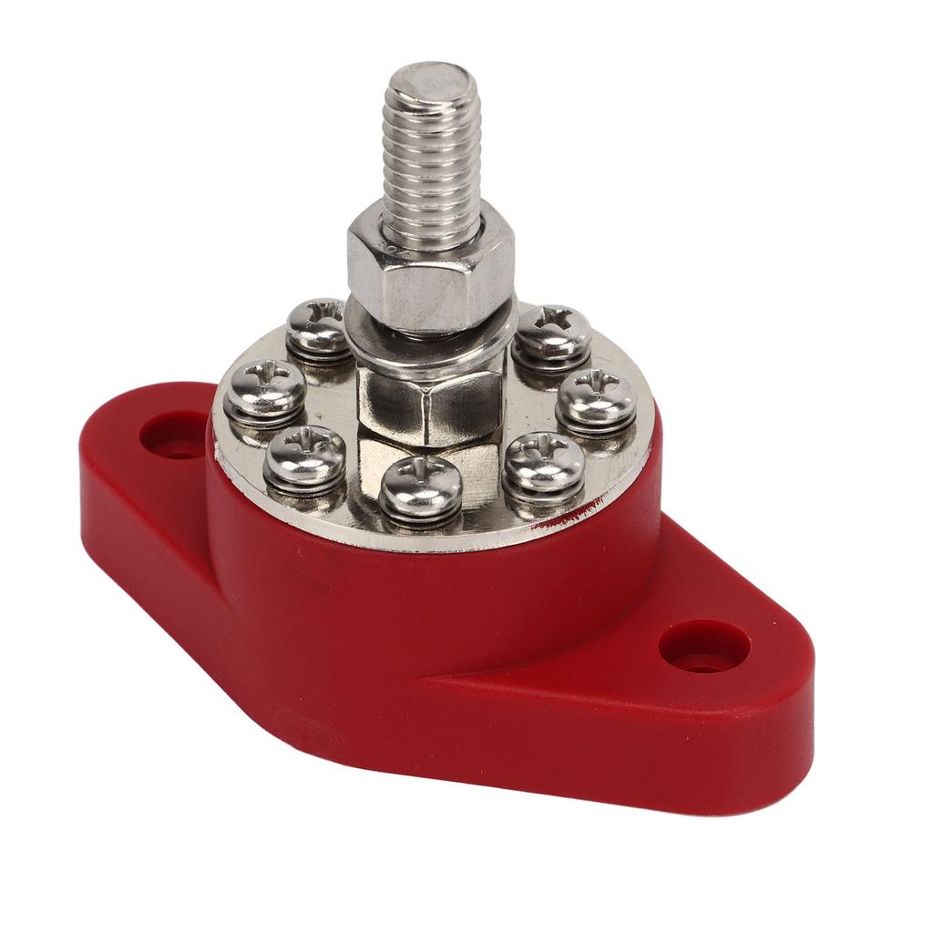 Power Distribution Block 8 Terminal 3 8in Stud DC48V 180A Universal Battery Bus Bar for Marine RV Boat