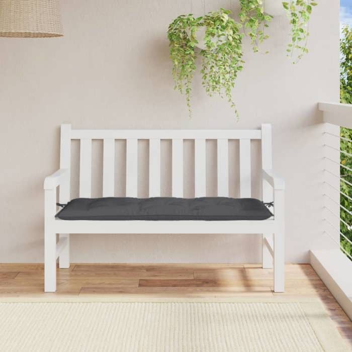 VidaXL Garden Bench Cushion Anthracite Mixed 120x50x7 Cm Fabric, Cushion, Bench Cushion, Garden Cushion, Cushion 4002541