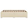Bed Frame without Mattress Cream 120 x 200 cm Fabric