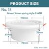 Easy Installation Round Ceiling Vent Rotatable Louver Soffit Vent with Insect Screen for Living Spaces Kitchen Bathroom