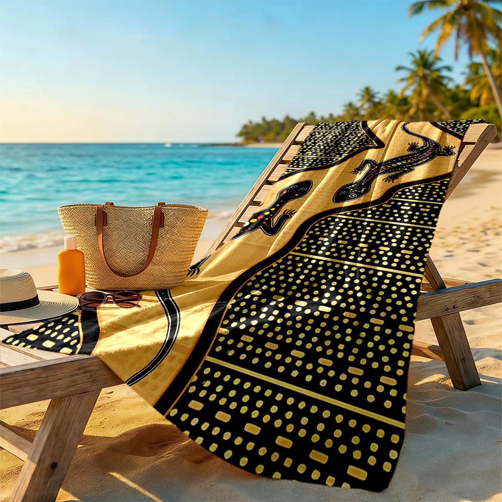 Australian Aboriginal Style Beach Towel High Absorbency & Quick-Dry Comfortable Lightweight