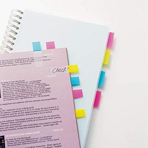 [.co.jp limited] Post-it film sticky notes 6 colors 44x10mm 20 sheets x 11 pads 6831M-AM