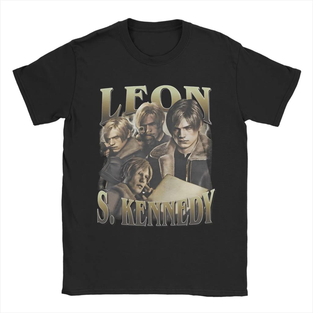 New Special Offer for The Summer of 2025 Leon S Kennedy T-shirt Men's Round-neck Cotton T-shirt Short-sleeved Party Outfit