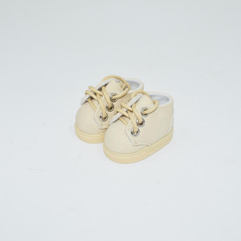 EXO 20CM Cotton Doll Shoes: Leather Shoes for Dali Li 6-Point BJD, Size 4.8x2.8CM